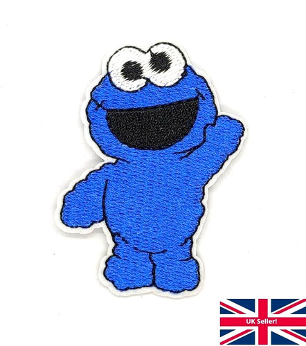 Cookie monster iron sew - cookie,