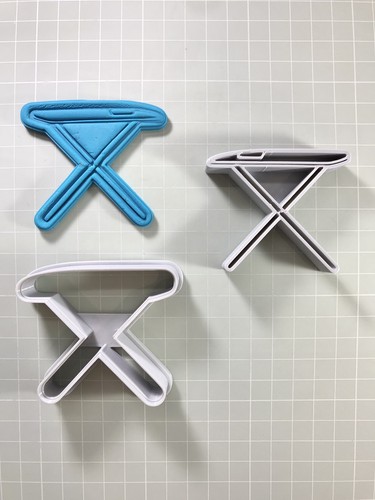 Ironing board cookie cutter - board, |