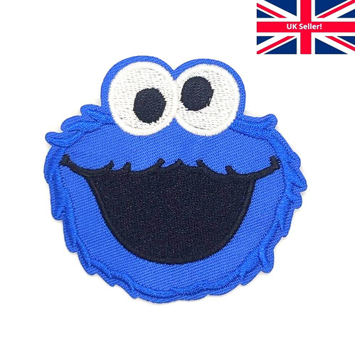 Cookie monster iron sew - cookie,