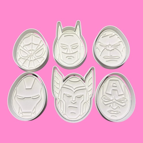 Superhero egg cookie - cookie, cutter