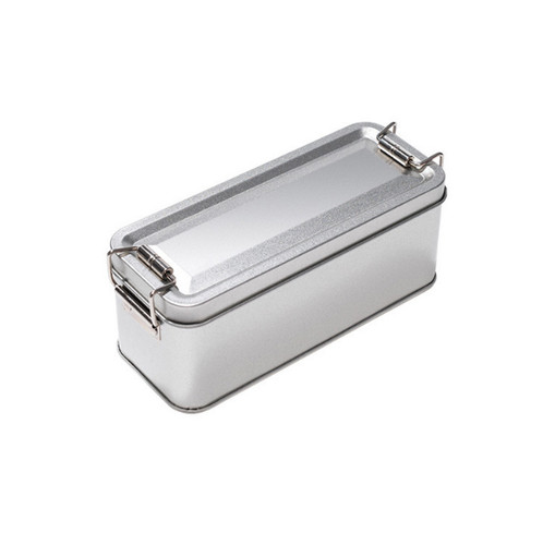 Creative silver cookie tin box - silver,