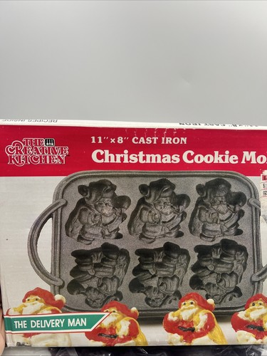 Vintage cast iron santa - vintage,