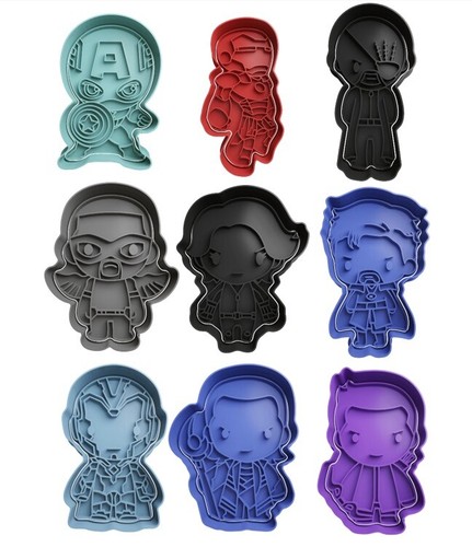 Avengers cookie cutters - avengers,