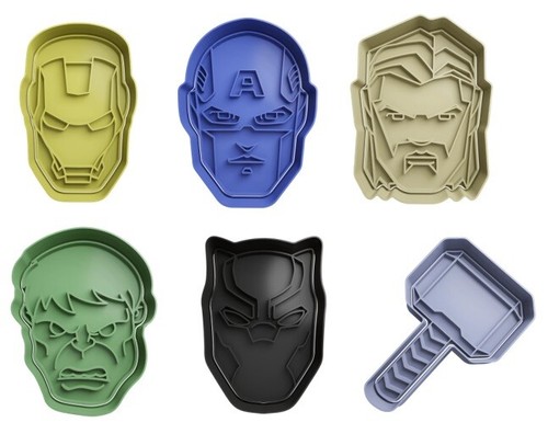 Marvel cookie cutters insert - cookie,
