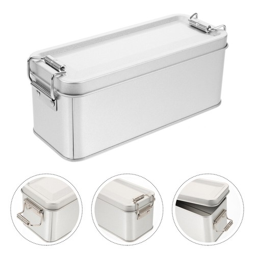 Creative silver cookie tin box - tin,