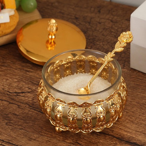 Vintage iron candy jar cookie - iron,