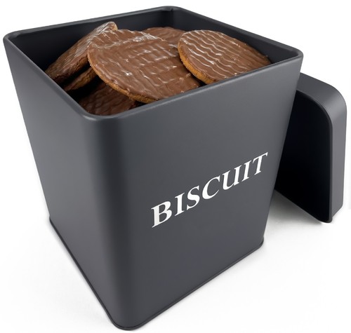 Biscuit tin barrel - tin,
