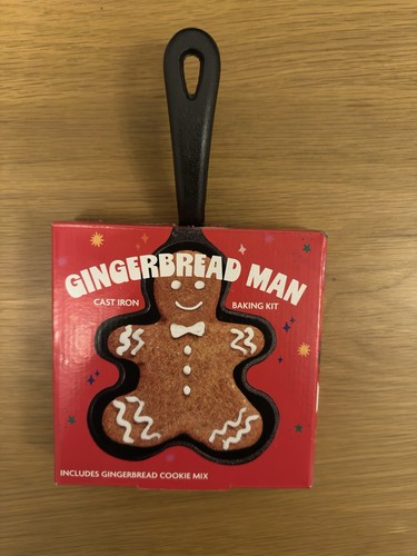 Gingerbread man cast iron - iron, pan